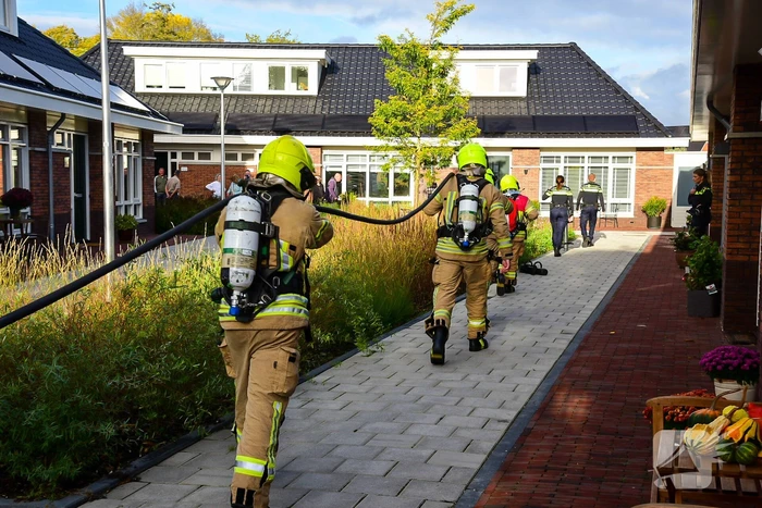 Veel rook door brand in warmtepomp