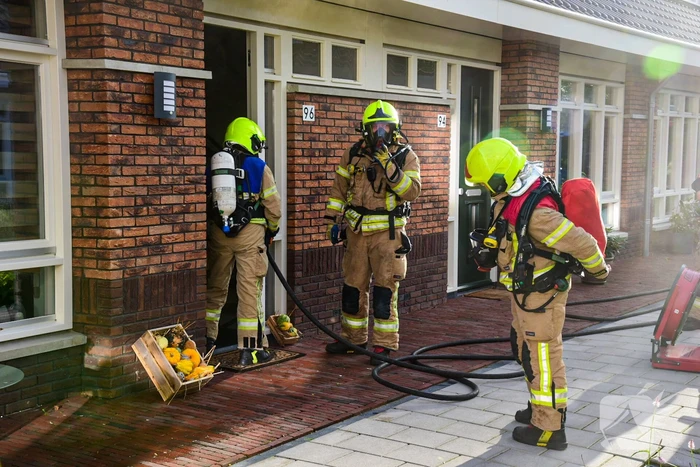 Veel rook door brand in warmtepomp
