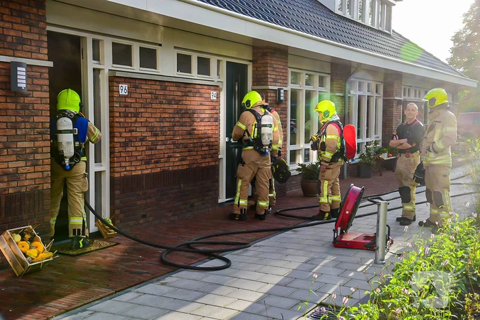 Veel rook door brand in warmtepomp