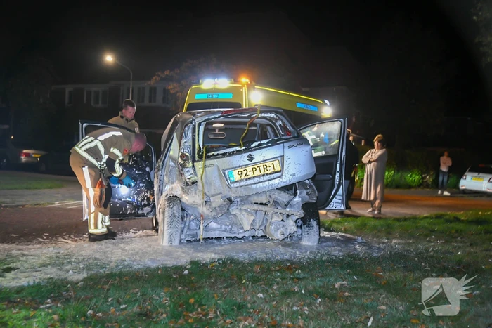 Politiewagen betrokken bij botsing
