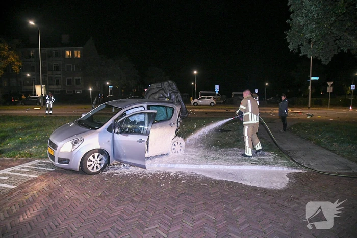 Politiewagen betrokken bij botsing