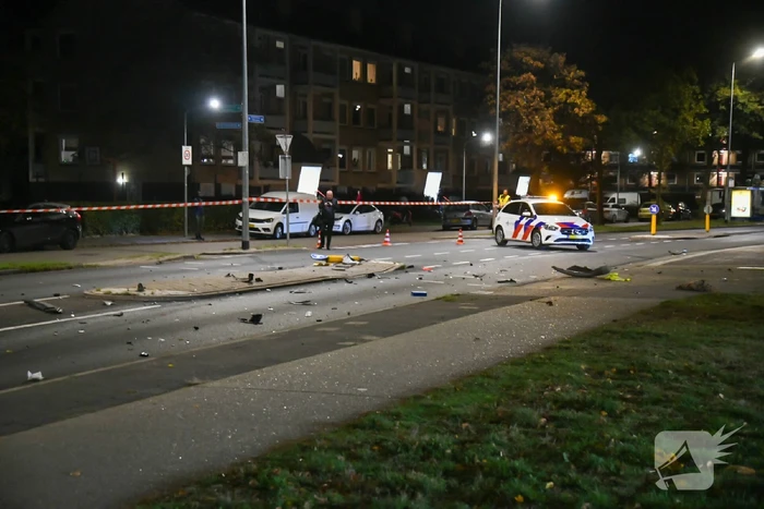 Politiewagen betrokken bij botsing
