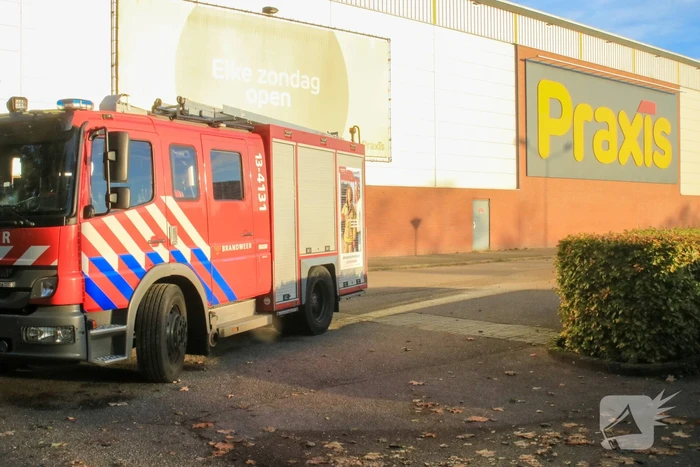 Brand in pand van Praxis bouwmarkt