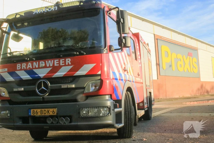 Brand in pand van Praxis bouwmarkt