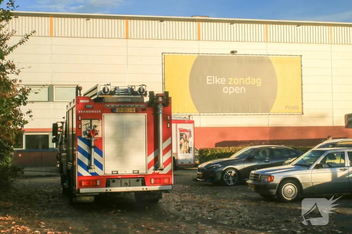 Brand in pand van Praxis bouwmarkt