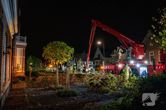 Verjaardagsfeest vroegtijdig gestopt door schoorsteenbrand