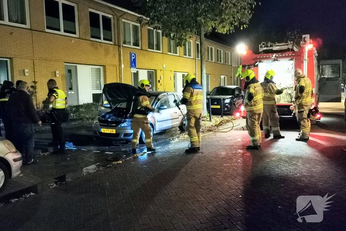 Auto beschadigd door brand