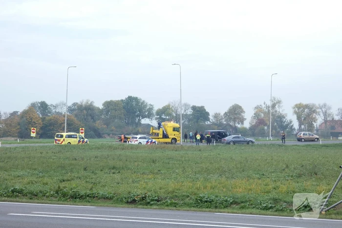 Veel schade bij aanrijding oprit