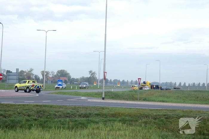 Veel schade bij aanrijding oprit