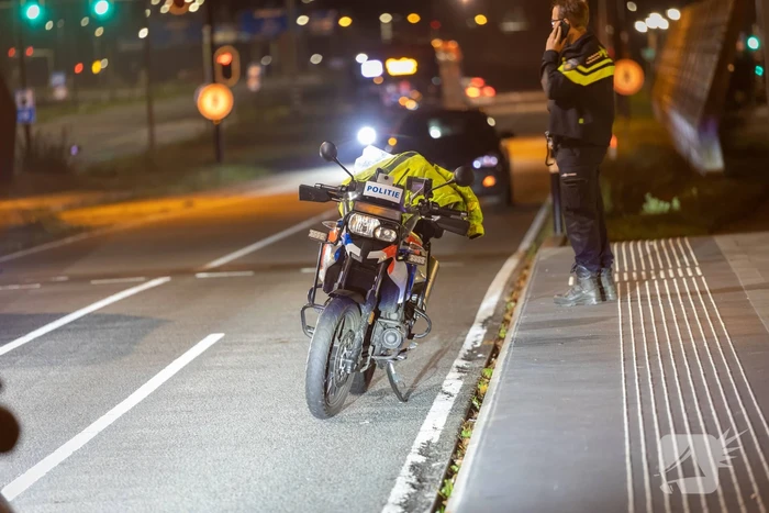 Motoragent gewond na val met politiemotor