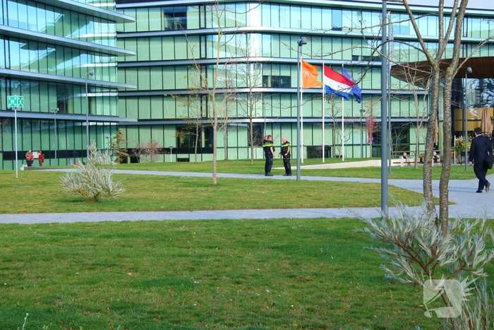 Kortstondige demonstratie bij ING kantoor