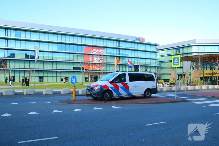 Kortstondige demonstratie bij ING kantoor