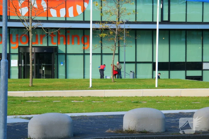 Kortstondige demonstratie bij ING kantoor