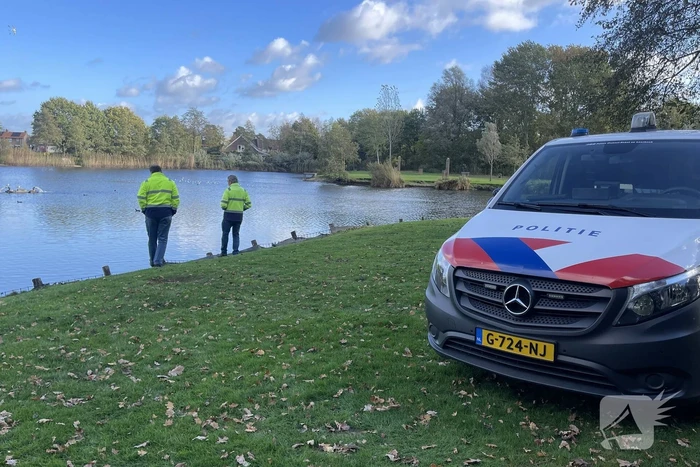 Gestolen motor teruggevonden in visvijver