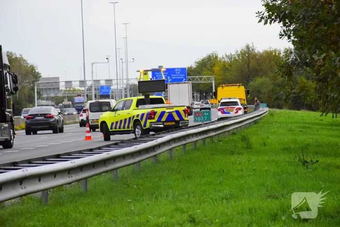 Flinke file door eenzijdig ongeval