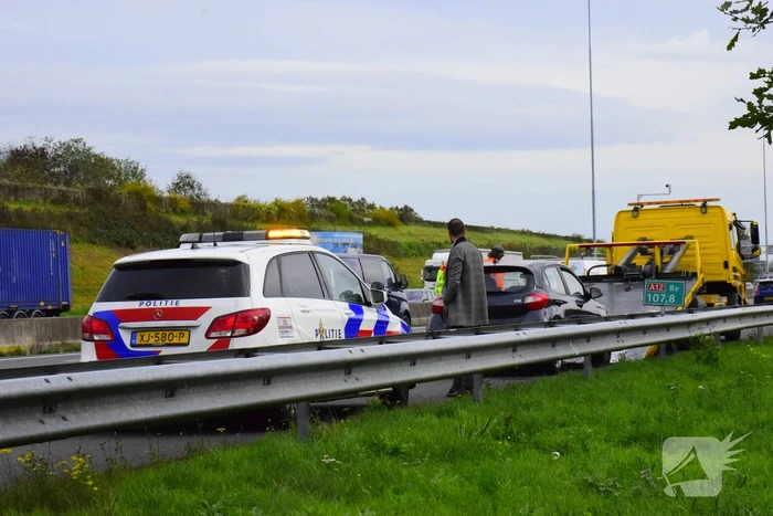 Flinke file door eenzijdig ongeval