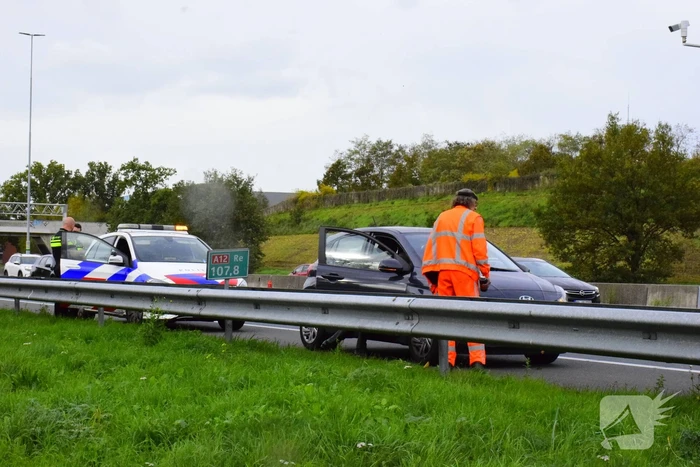 Flinke file door eenzijdig ongeval