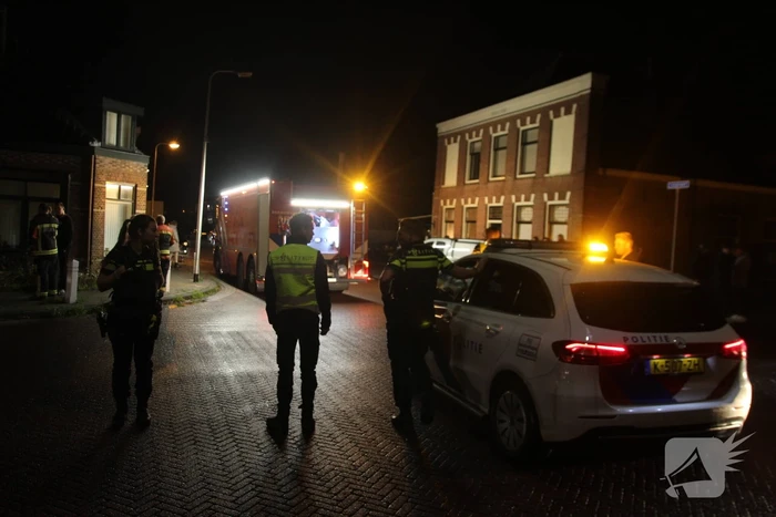 Brand in schoorsteen van woning