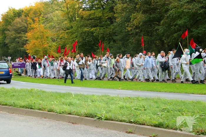 Demonstratie in het Bloesempark