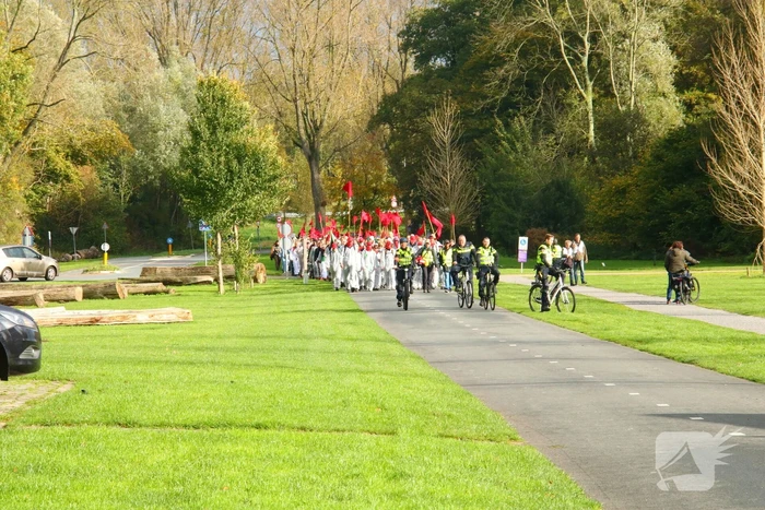 Demonstratie in het Bloesempark