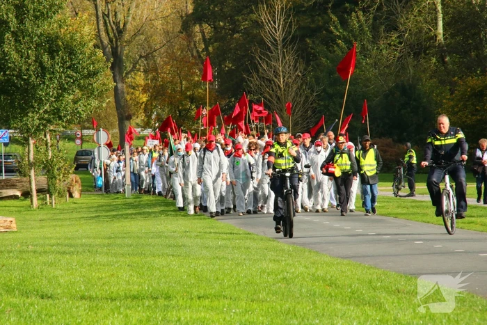Demonstratie in het Bloesempark