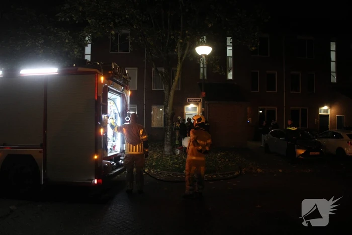 Brandweer ingezet voor rokende wasmachine