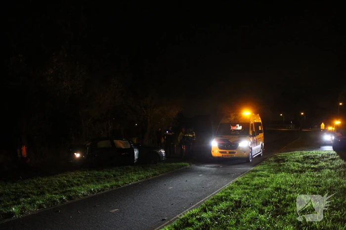 Gewonde en zware beschadiging na rammen boom