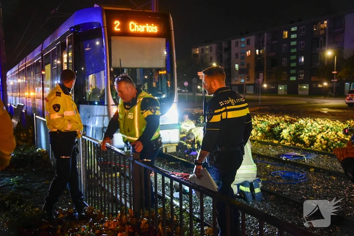 Ernstige aanrijding tussen persoon en tram