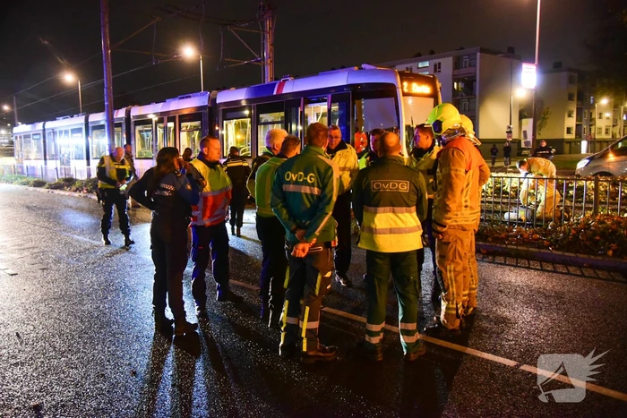 Ernstige aanrijding tussen persoon en tram