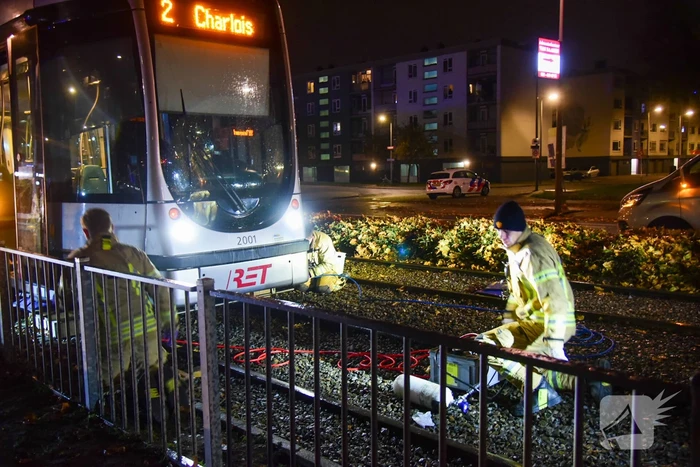 Ernstige aanrijding tussen persoon en tram