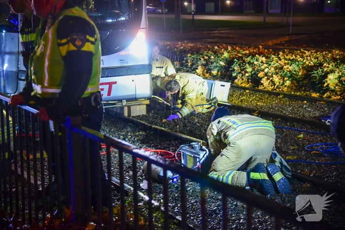 Ernstige aanrijding tussen persoon en tram