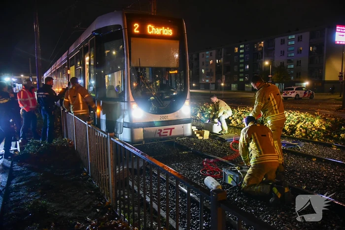 Ernstige aanrijding tussen persoon en tram