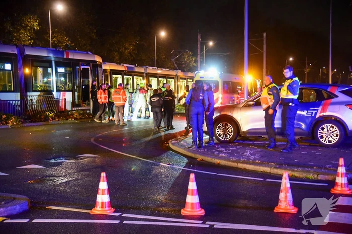 Ernstige aanrijding tussen persoon en tram