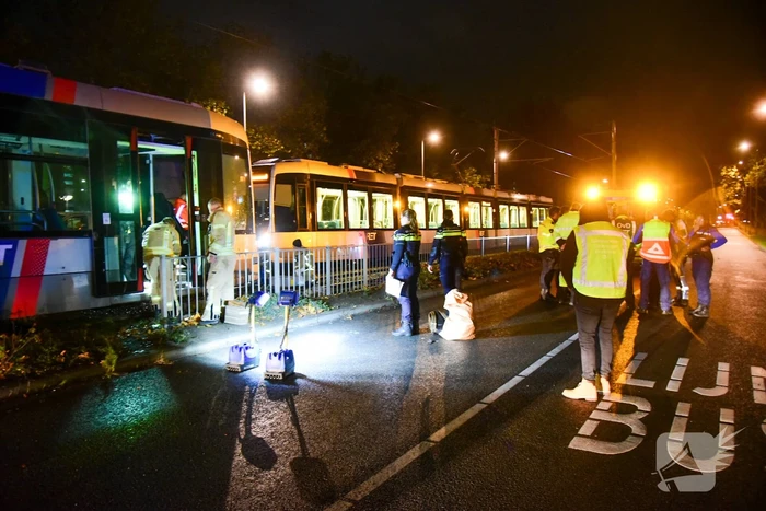Ernstige aanrijding tussen persoon en tram