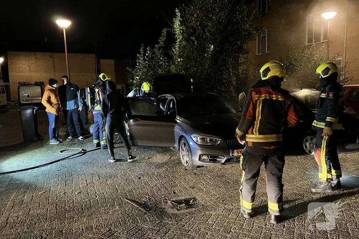 Autobrand snel onder controle