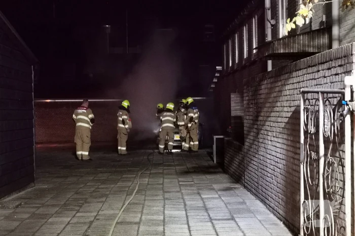 Auto beschadigd door brand