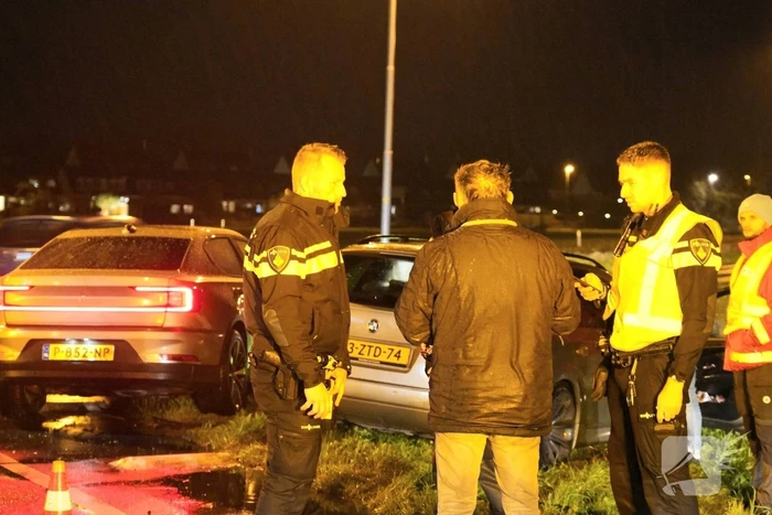 Automobilist aangehouden na dat hij rotonde mist
