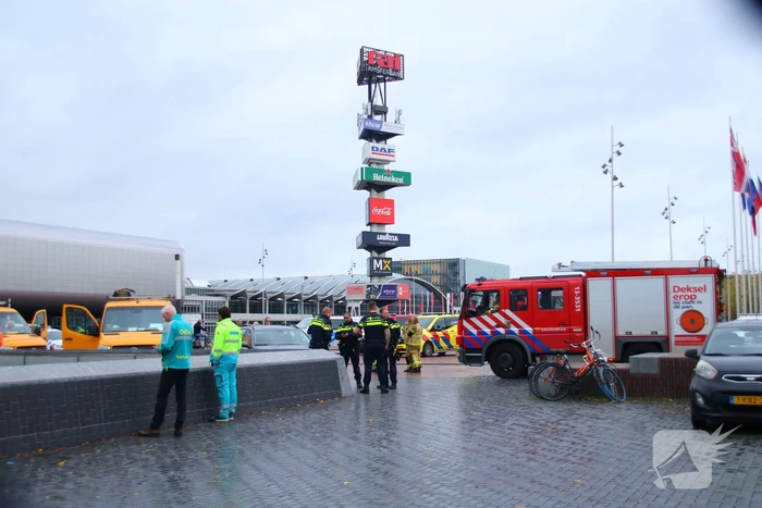 Veel rookontwikkeling op metrostation