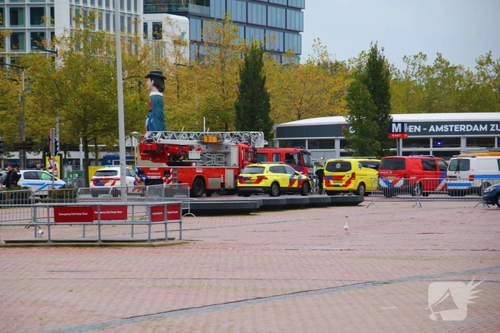 Veel rookontwikkeling op metrostation