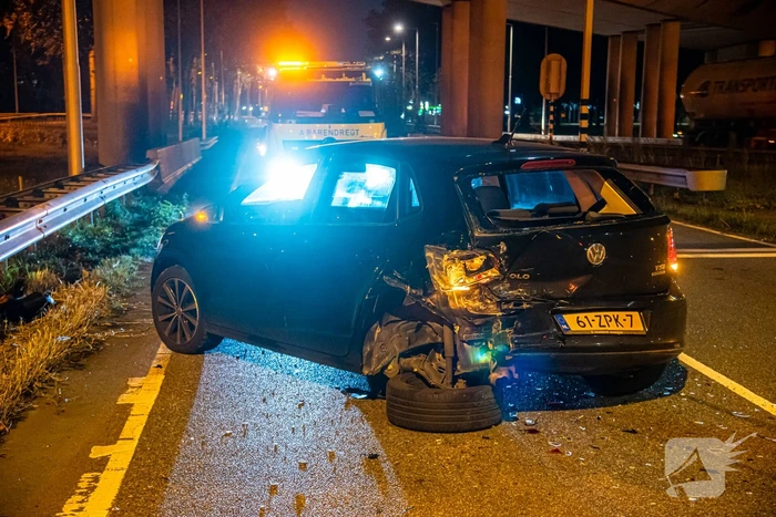 Veel schade na flinke aanrijding