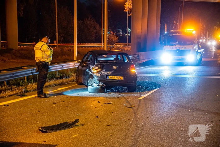 Veel schade na flinke aanrijding
