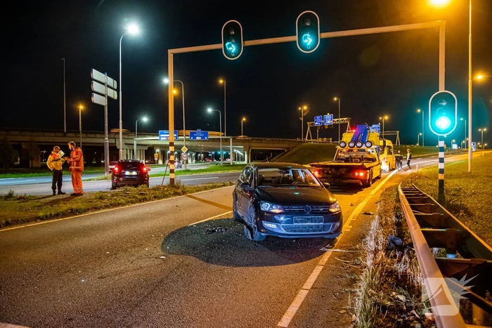 Veel schade na flinke aanrijding