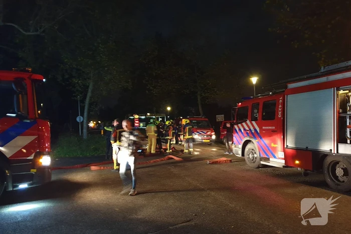 Grote brand in bedrijfspand