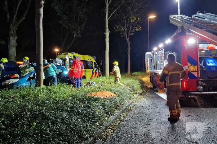Twee gewonden bij ernstig eenzijdig ongeval