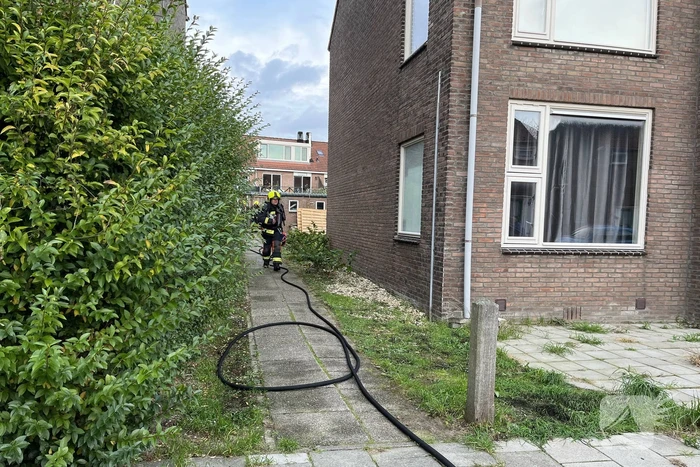 Rommel in brandgang in brand gevlogen