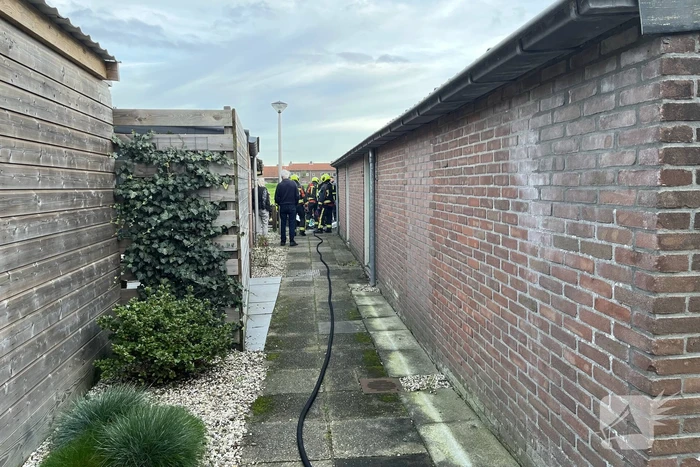 Rommel in brandgang in brand gevlogen