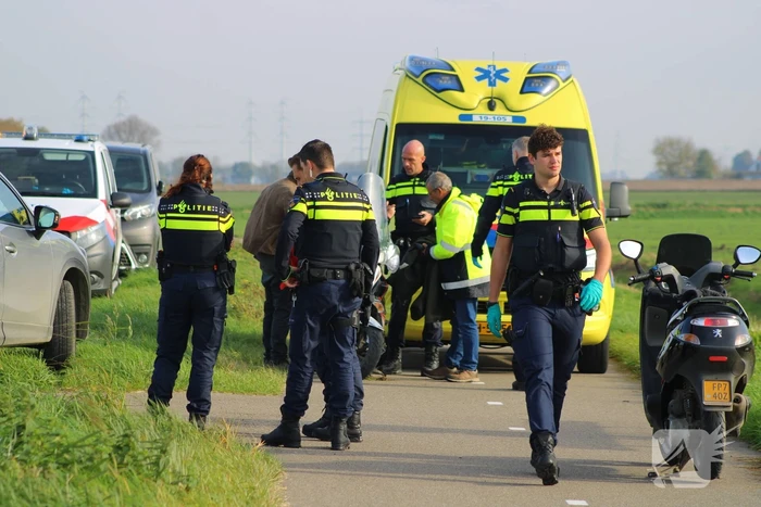 Gewonde bij aanrijding met scooter