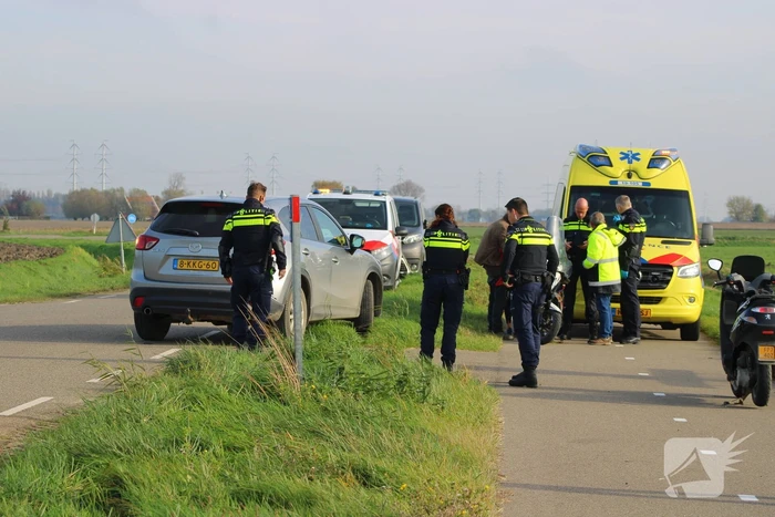 Gewonde bij aanrijding met scooter