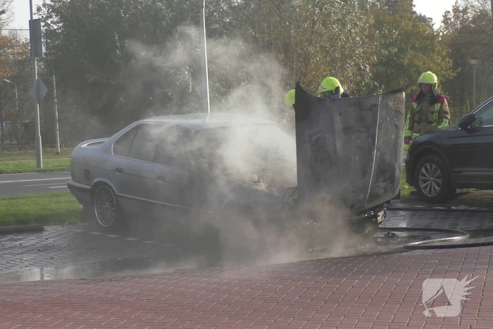 Hevige rookontwikkeling bij autobrand