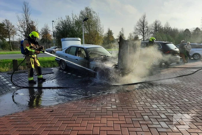 Hevige rookontwikkeling bij autobrand